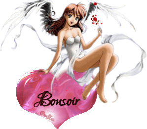 Gif animé bonsoir ange